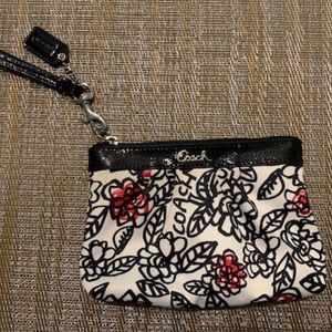 Floral Coach Wristlet